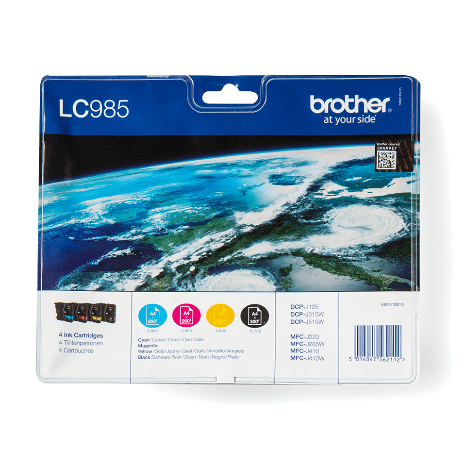 Brother LC985 Cartouches d'encre Multipack Coul...