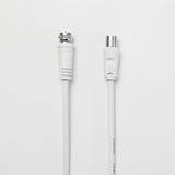 C ble Coaxial/Satellite 9.52 mm m le/m le - 2m - blanc