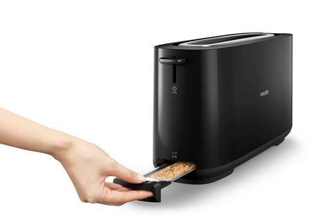 Grille-pain - PHILIPS - HD2590/90 - Collection Daily petit déjeuner - 1 fente longue - 830W - Noir