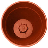 Pot de fleur Rond - EDA - Osaka - Ř 40 cm - 28,3 L - Intérieur/Extérieur - Ř 41 x H.34,3 cm - Orange Terre Battue