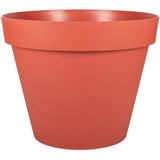 Pot de fleur Rond - Ř 48 cm - EDA - Toscane - 43 L - Intérieur/Extérieur - Ř 47,5 x H.40 cm - Orange Terre Battue