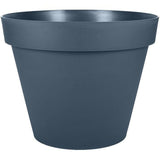 Pot de fleur Rond - Ř 60 - EDA - Toscane - 76 L - Intérieur/Extérieur - Ř 60 x H 47 cm - Bleu Jean