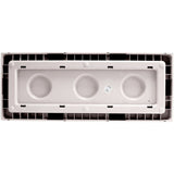 Jardiniere - EDA - Volcania - 98 L - Intérieur / Extérieur - Décor Pierre - 99,5 x 39 x H. 43 cm - Beige Calcaire