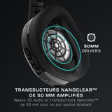 Casque de gaming multi-plateforme sans fil - TURTLE BEACH - Stealth™ 600 PC (Gen 3) - Noir