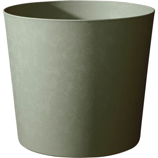 Pot de fleurs Conique Ř 60 cm - EDA - Element - 100 L - Systeme de drainage - Intérieur / Extérieur - Ř 57,5 x H 48,2 cm - Kaki