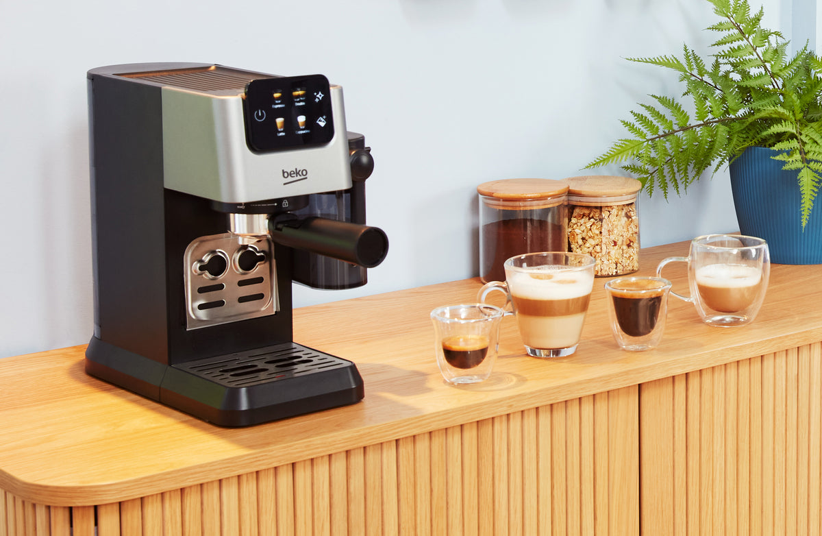 Machine expresso manuelle - BEKO - CEP5304X - 1628 W - 1,1 L - Argenté