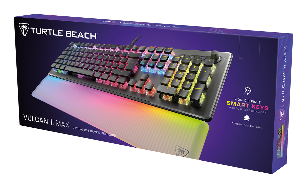 Clavier gaming PC optique et mécanique - TURTLE BEACH - Vulcan II Max - Noir