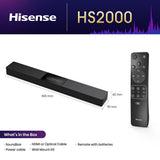 Barre de son - HISENSE - HS2000 - 2.0 Canaux - 80W - Bluetooth 5.0 - HDMI ARC
