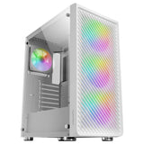 Boitier Moyen Tour ATX Mars Gaming MC-F RGB avec panneau vitré (Blanc)