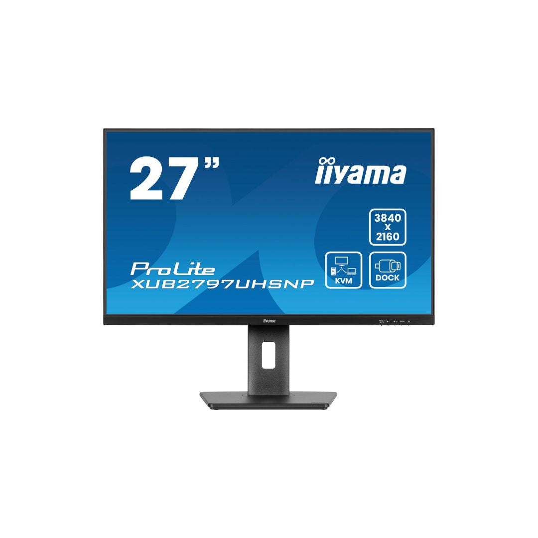 Ecran IIYAMA 27 Noir Ultra mince dalle IPS 16:9 3840x2160 350 cd/m2 4ms HDMI Di