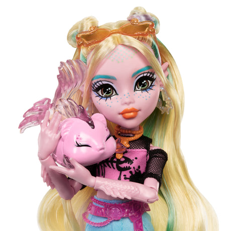 Monster High-Poupée Lagoona Blue-Poupée avec animal et accessoires HXH75