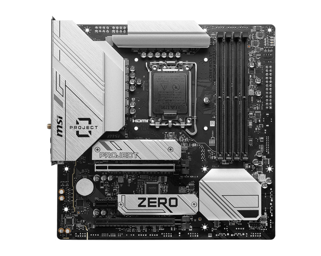 Carte Mére MSI B760M Project Zero DDR5 (Intel LGA 1700) Micro ATX