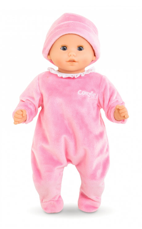Pyjama Rose et Bonnet - COROLLE - Vetements - Pour Poupon 30cm - Des 18 mois