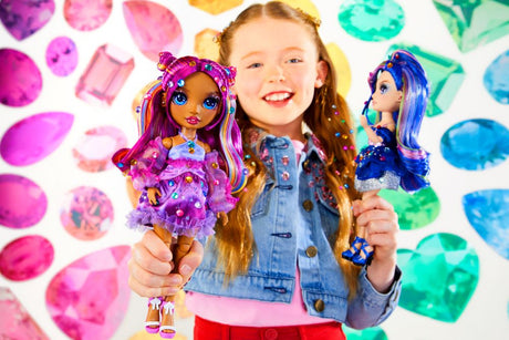 Rainbow High - Poupée Mannequin Be Dazzling - Noemie Violette - 28 cm - Pierres précieuses scintillantes et accessoires inclus