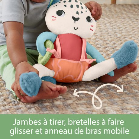 Fisher-Price-Uncia, mon Léopard des Neiges-Jouet d'éveil pour bébé HKD64