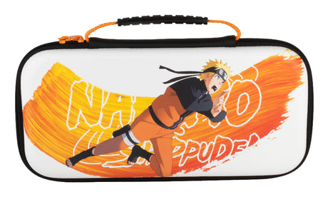 Housse de protection et transport - KONIX - Naruto Shippuden Nintendo Switch 2 - Rangement accessoires - Motif Naruto - Blanc