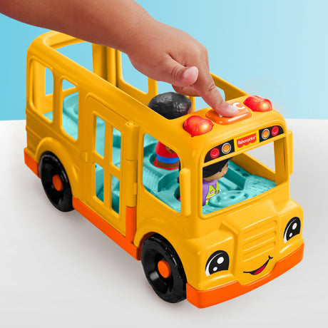 Fisher-Price Little People-Le Bus Scolaire-Véhicule musical a pousser HYT03