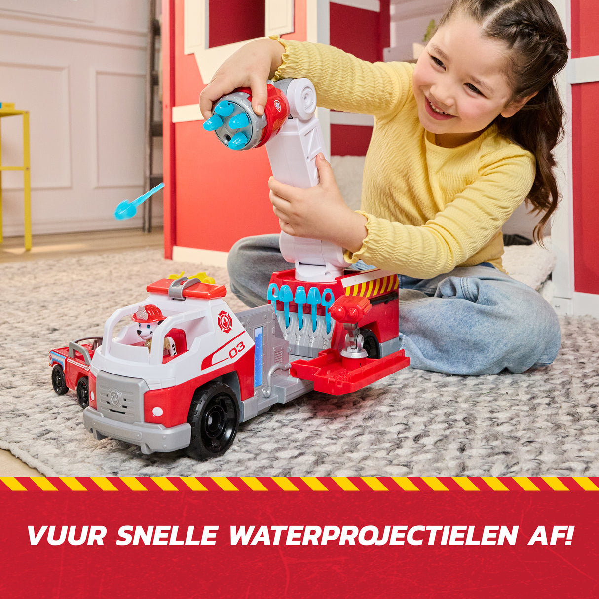 Camion de pompier + figurine Marcus - des 3 ans - Fire Rescue - La Pat'Patrouille