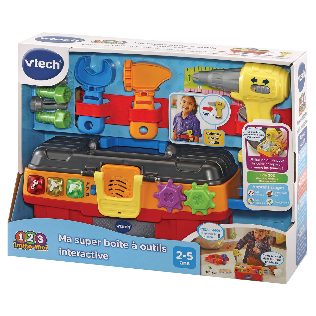 VTECH - 1,2,3 Imite-Moi - Ma Super Boite a Outils Interactive