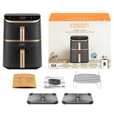 Friteuse sans huile COSORI - Turbo Tower Pro Smart - Capacité 10,8L - 7 programmes - 2630W - Noir