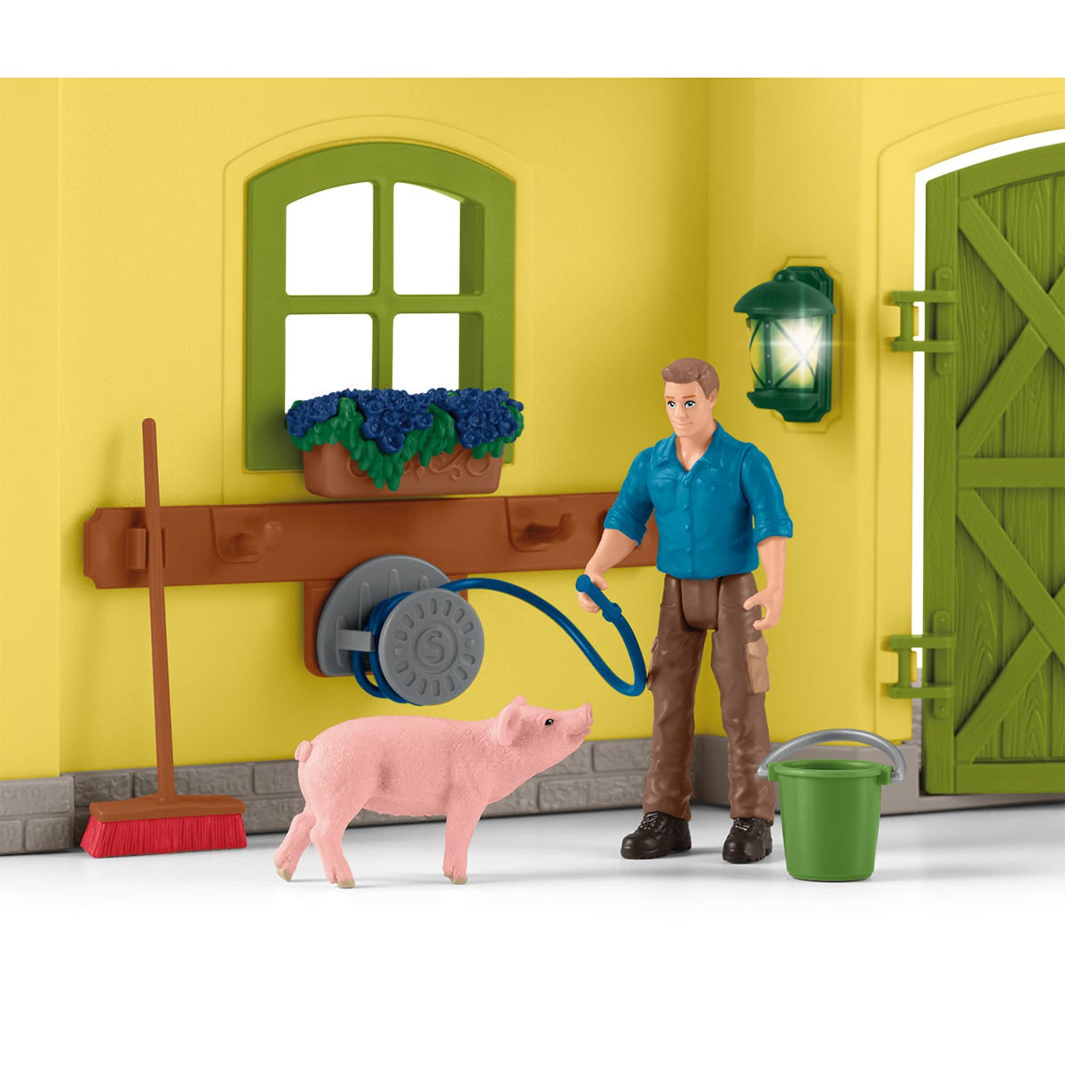 Coffret ferme éducative de 92 pieces avec animaux et accessoires, figurine miniature, Schleich 42605 Farm World