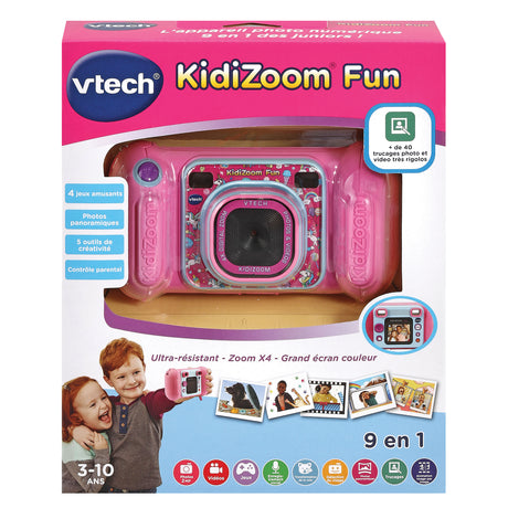 Appareil photo numérique VTECH Kidizoom Fun Rose - Mixte - Enfant - Intérieur - Piles fournies