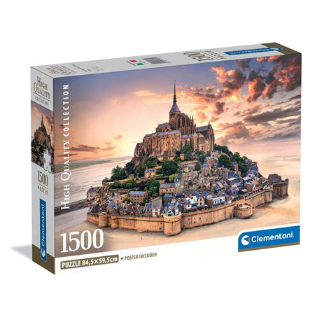 CLEMENTONI - Compact 1500 pieces - Le Mont Saint-Michel