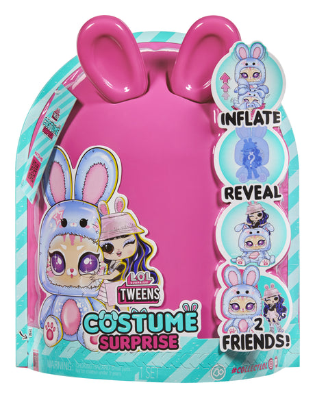 L.O.L. Surprise - Poupée Tweens Costume - Aya Cherry - Poupée de 17cm + animal gonflable - Surprise a découvrir