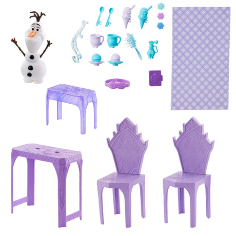 Disney La Reine des Neiges - Palais de glace d'Elsa - Olaf - 21 accessoires - Disney Frozen - JGG41