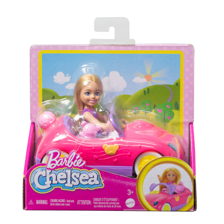 Poupée - HXN05 - Chelsea multicolore - Cabriolet ours en peluche - Lot 3 pieces