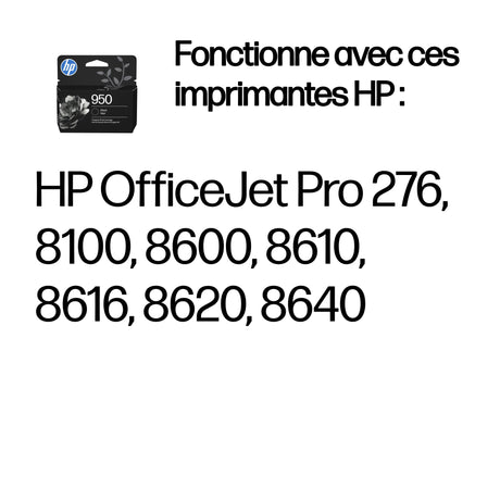 HP 950 Cartouche d'encre Noir authentique (CN049AE)