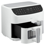 Friteuse a Air Chaud - MEDION - P20 XXL Twin - 2600 W - 2 paniers - 9 programmes - Blanc
