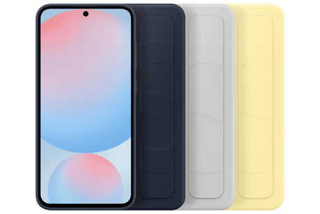 Coque en silicone avec laniere pour Samsung Galaxy S24 FE Bleu foncť