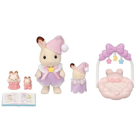 Le coucher des soeurs Lapin Chocolat - Sylvanian Families - 5806