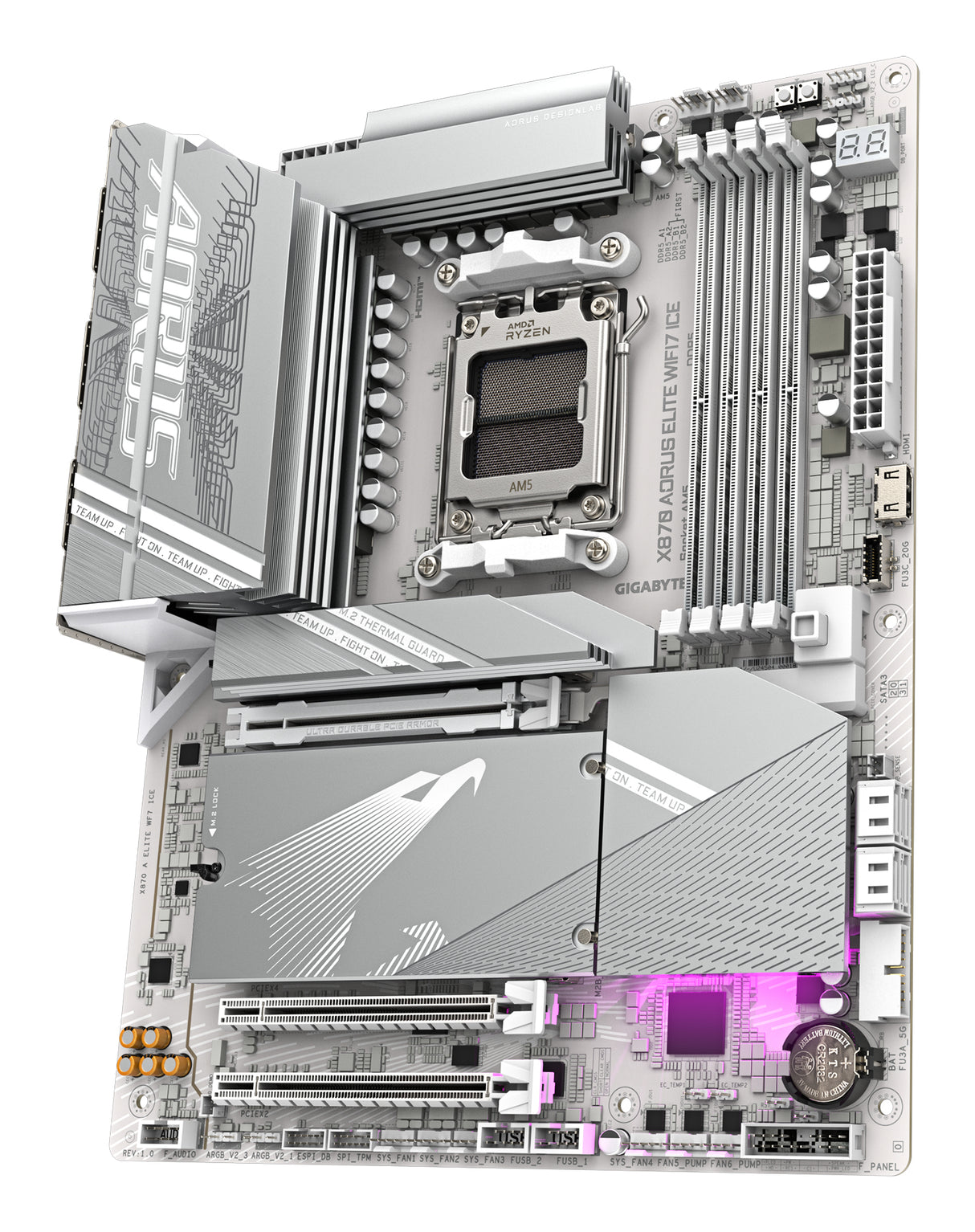 Carte Mère Gigabyte X870 Aorus Elite WiFi7 Ice (AMD AM5)
