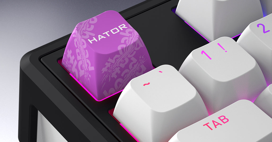 Clavier Gamer sans fil magnétique (Hator Aurum Linear) Hator Skyfall 80 Mag Ultima 8K TKL RGB (Noir)