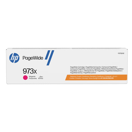 HP 973X Cartouche d'encre magenta PageWide grande capacité authentique (F6T82AE) pour HP PageWide Pro 452/477/552/577