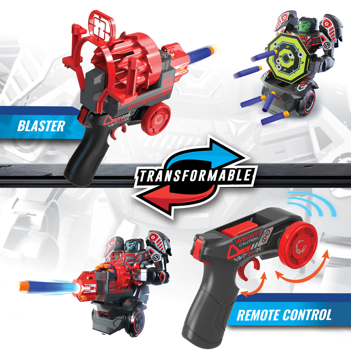 Robot radiocommandé - YCOO - RAPIDFIRE - 19 cm - 15 actions programmables - Des 5 ans