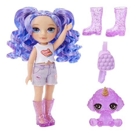 Rainbow High Littles - Poupée 15cm + animal de compagnie - Violet - Des 4ans