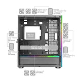 Boitier Grand Tour E-ATX Mars Gaming MC-Ultra RGB avec panneaux vitrés (Blanc)