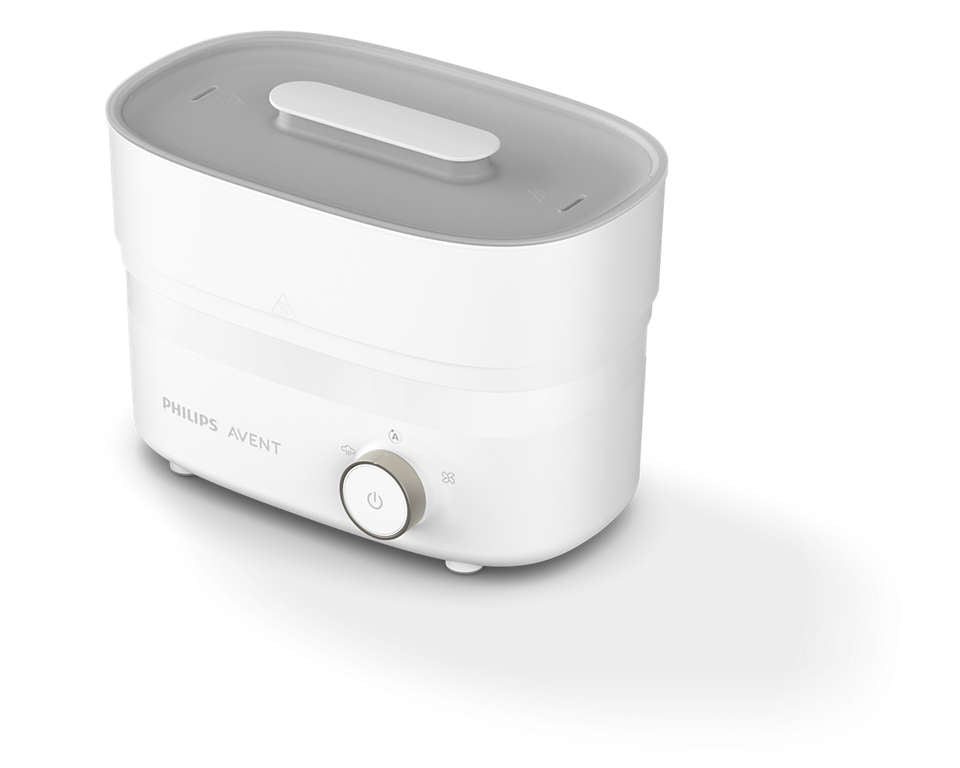 Stérilisateur - PHILIPS AVENT - Élimine 99,9% des bactéries - Stérilise et seche en 40 min - Assure 24h de stérilisation