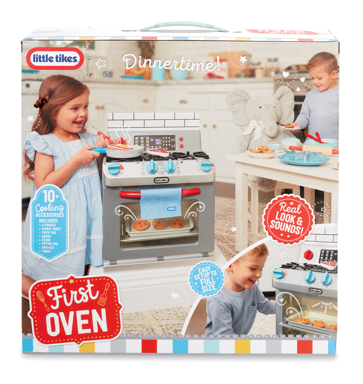 Little Tikes - Mon Premier Four Electronique - Interactif & Réaliste avec Sons - Appareil Ménager de Simulation pour Enfants