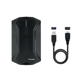 Boitier externe USB 3.1 TooQ TQE-2599 RGB - S-ATA 2,5" (Noir)