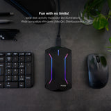 Boitier externe USB 3.1 TooQ TQE-2599 RGB - S-ATA 2,5" (Noir)