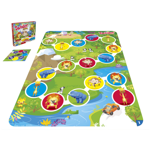 Twister Junior - tapis réversible 2-en-1 évolutif - Jeu de société junior - Hasbro Gaming