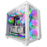 Boitier Grand Tour E-ATX Mars Gaming MCV3 avec panneaux vitrés (Blanc)