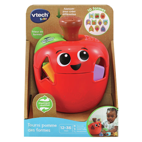 Jouet éducatif pour bébé - VTECH BABY - Tourni Pomme des Formes - Multicolore - Rouge - A partir de 12 mois