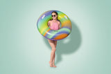 Bouée gonflable - BESTWAY - Rainbow - Diametre 119 cm - Multicolore - Pour enfants a partir de 6 ans