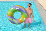 Bouée gonflable - BESTWAY - Rainbow - Diametre 119 cm - Multicolore - Pour enfants a partir de 6 ans