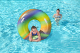 Bouée gonflable - BESTWAY - Rainbow - Diametre 119 cm - Multicolore - Pour enfants a partir de 6 ans